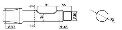 BMBE MEI Asphaltspaten (parallel) Krupp HM55 (HM50) / HM51 / HM53 ab Zentrallager*JULI2022