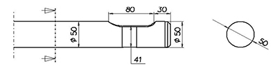 Asphaltspaten (parallel) Montabert BRP45 / 50 / M50 / Schaeff SH50